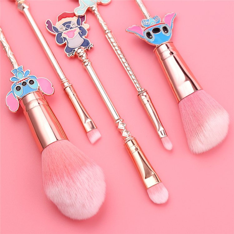 Ready to Ship Lilo and Stitch Makeup Brush Set 5PCS Interstellar Baby Makeup Brush