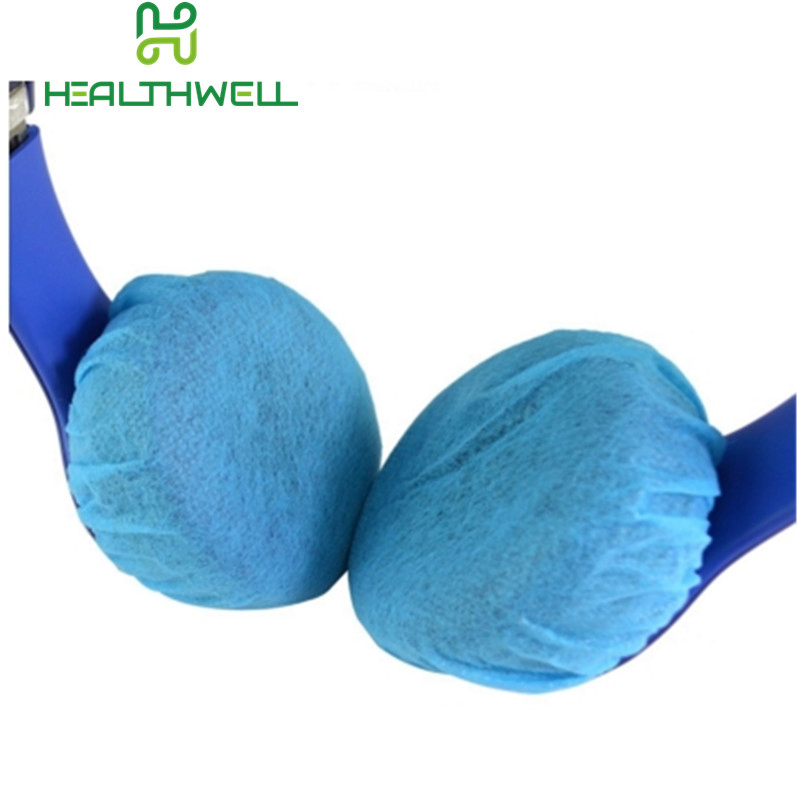 Disposable Breathable Non-Woven Materials Headphone Cover with Elastic