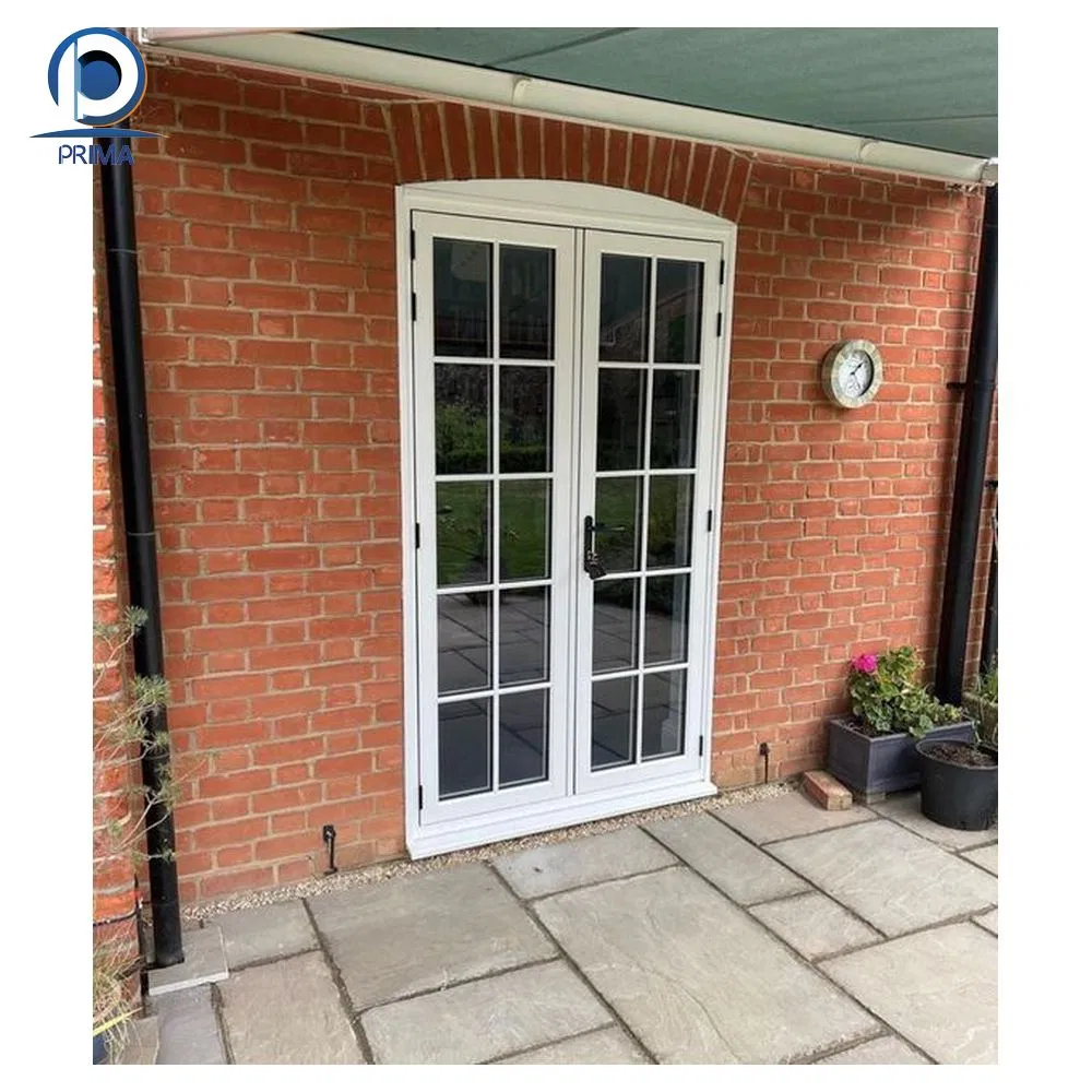 Door Heat Insulated Soundproof Double Glazed Tempered Glass UPVC Doors