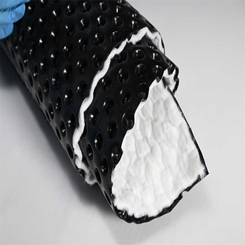 12mm Dimpled Sheet with Fabric Drainage Board UV Stablised