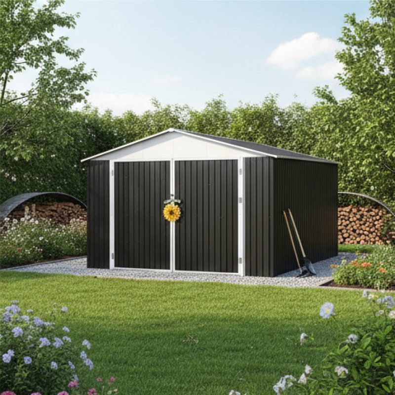 Steel Structure Storage Shed Outdoor Carports Metal Garage
