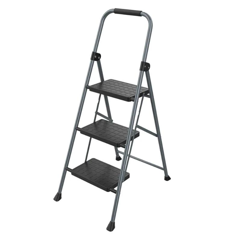 3 Step Aluminum Telescopic Step Household Ladder with En131