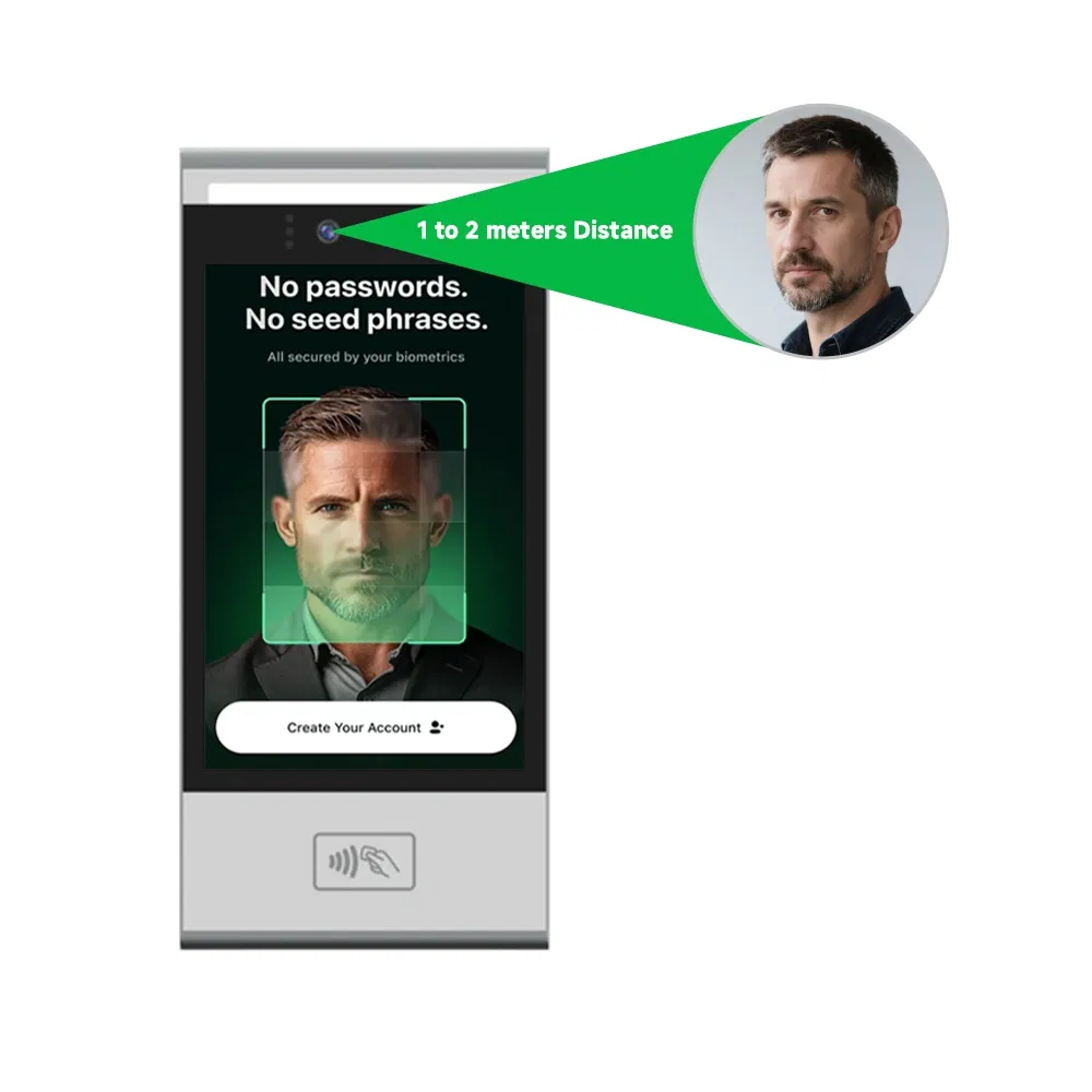 Suntek Heat-Resistant Biometric and Credential Reading Identity RFID Registration Device Smart Face Recognition Terminal