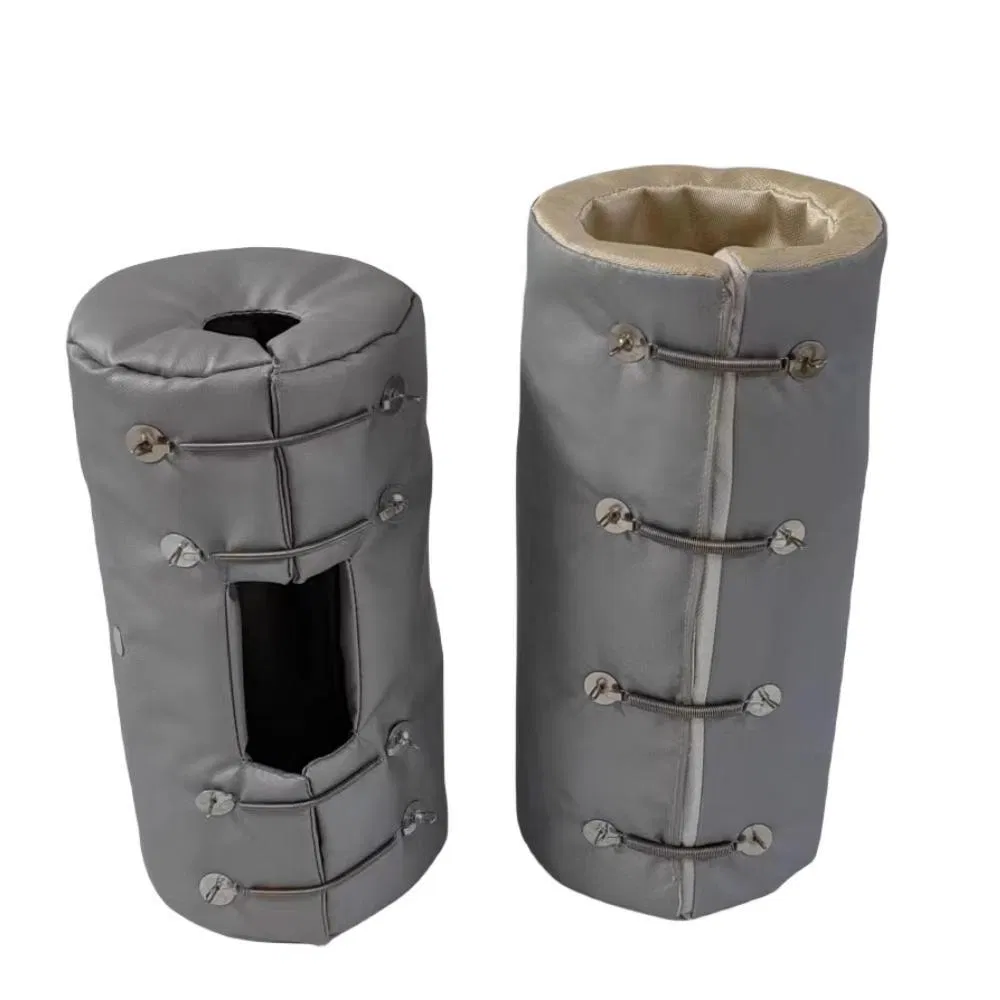 Insulated Furnace Industrial Elbow Grill Steam Pipe Flange Heat Removable Insulating Exhaust Thermal Fabrication Turbine Valve Insulation Blanket for Water Tank