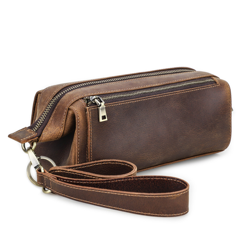 Ga203 Wholesale Empty Smoke Accessories Shopping Tobacco Pouch Bags Price Custom Cigar Storage Packag Holder Rolling Packing Pipe Smoking Zipper Leather Bag