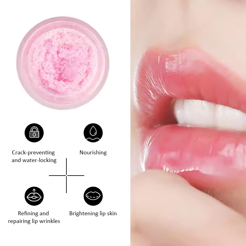 Ditong Natural Organic Lip Balm Moisturizing Exfoliating Lip Balm Scrub