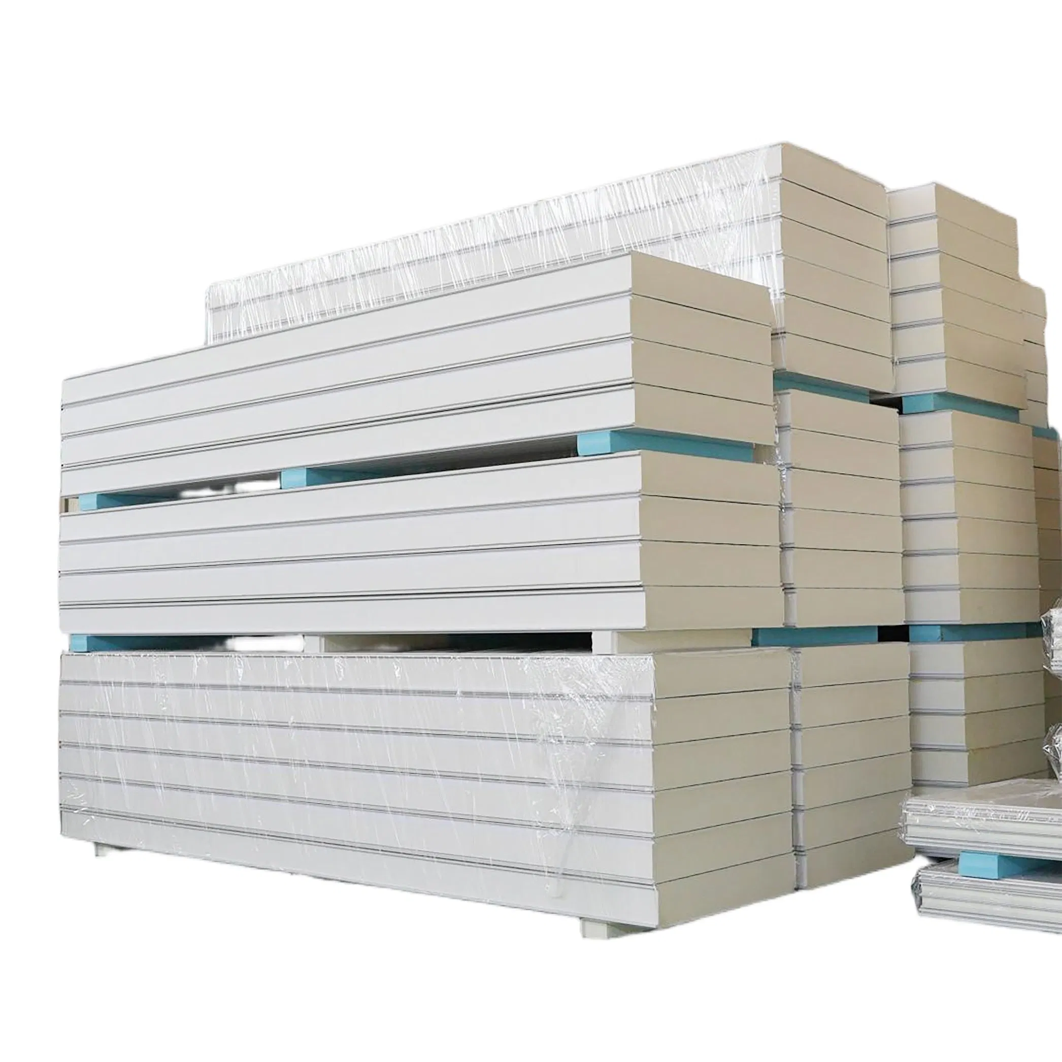 Industrial Design Corrugated PU Panel 100 mm Thick Cool Room Sandwich Panels Moisture-Proof Waterproof for Warehouses