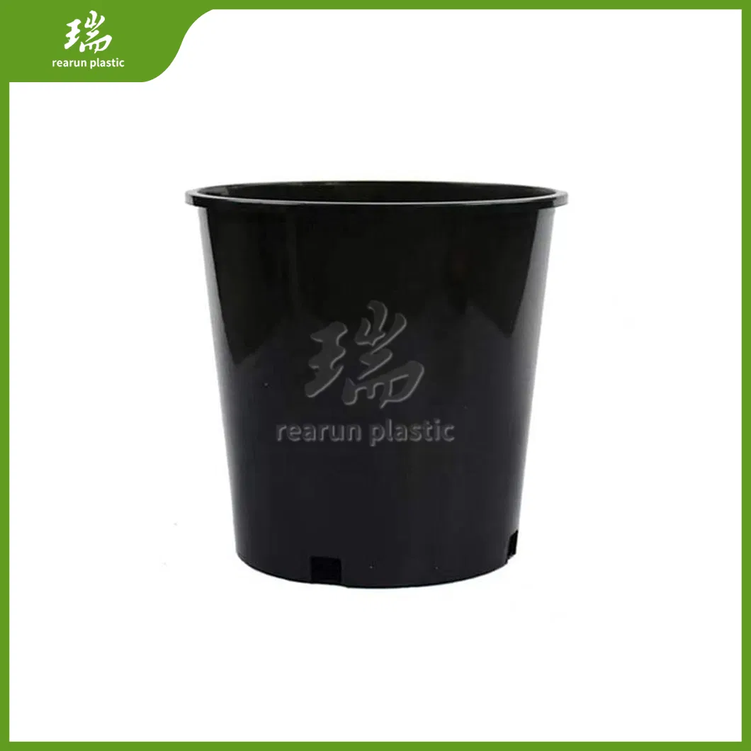 Rearun China Factory Double Color Plastic Flower Pot for Landscape Greening