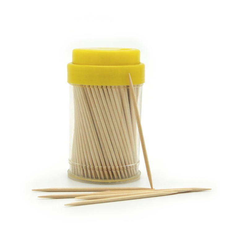 China Factory Wholesale Disposable Biodegradable Birch Wooden Fruit Toothpick