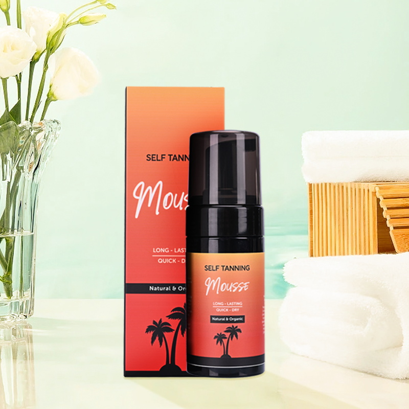 Beauty Cosmetics Skin Care Natural Ingredients Self Tanning Mousse Dark Tan Self Tanning Mousse