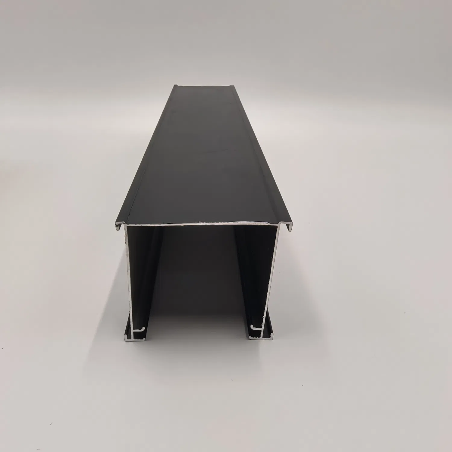Premium Heavy Duty Black Ceiling Curtain Track with Hidden Valance