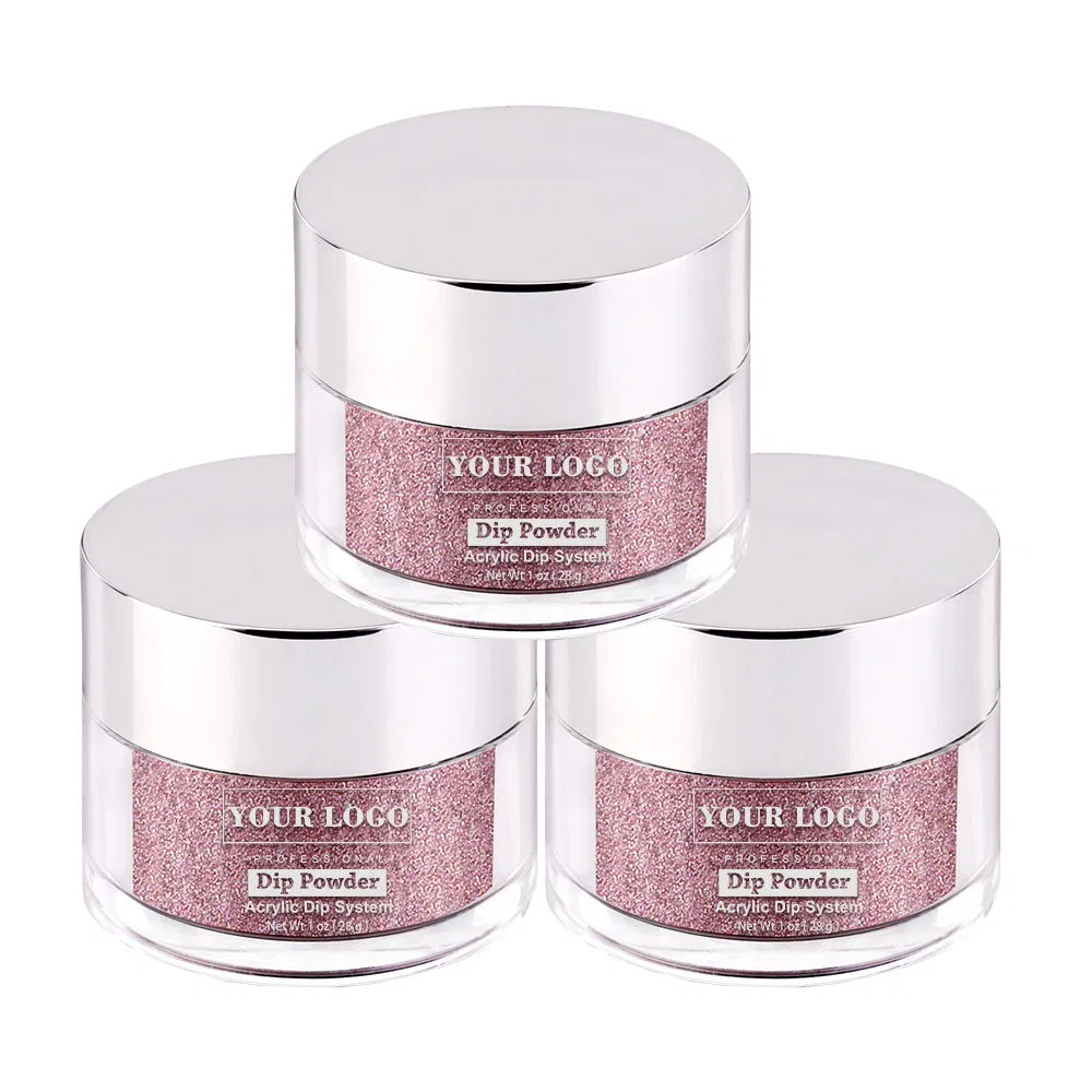 3 in 1 Set Match Glitter Acrylic Dipping Powder and Nail Varnish