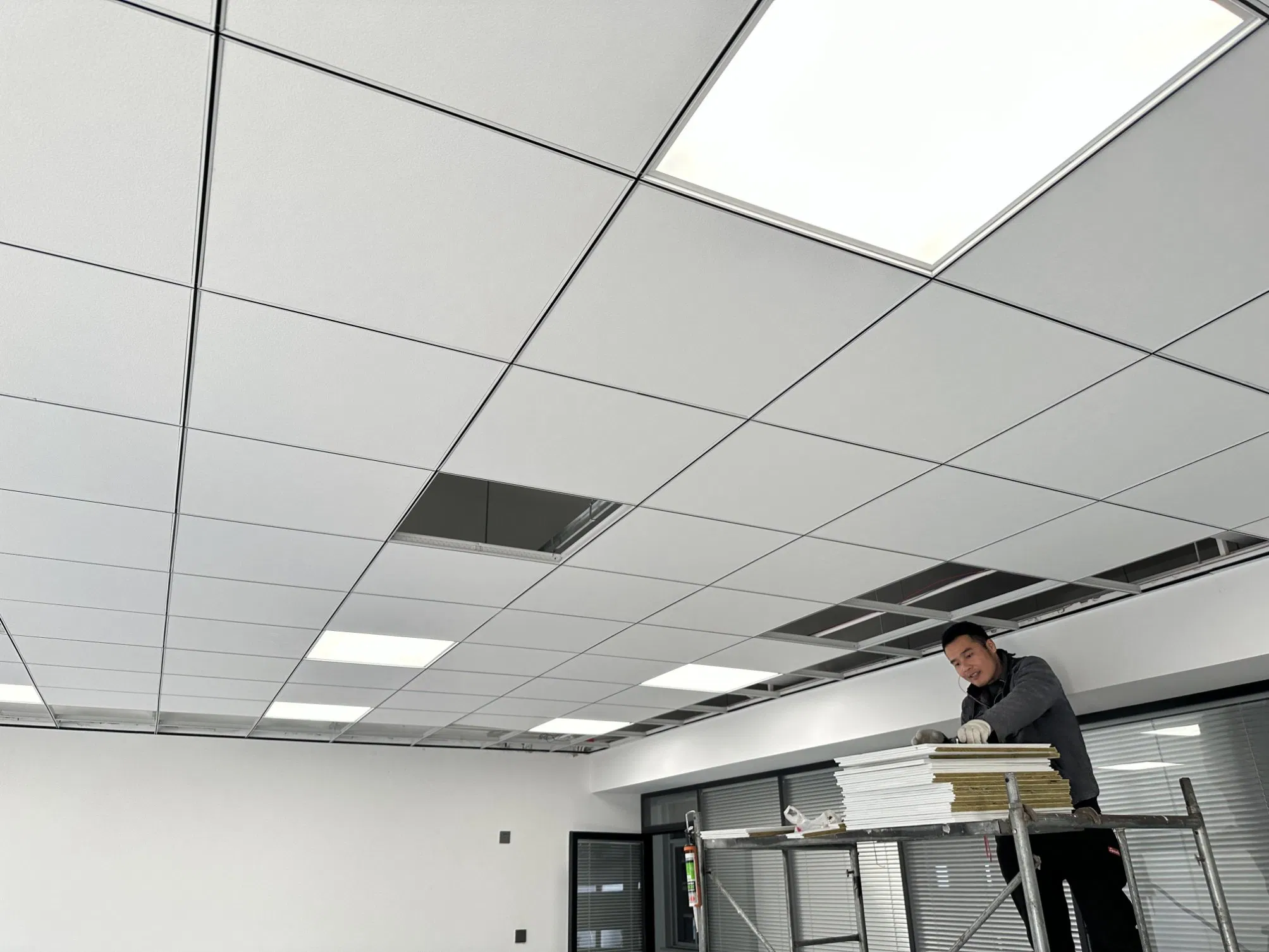 High Density Decorative Tegular Sound Proof Acoustic Insulation Suspended Ceiling Panels for Music Studio