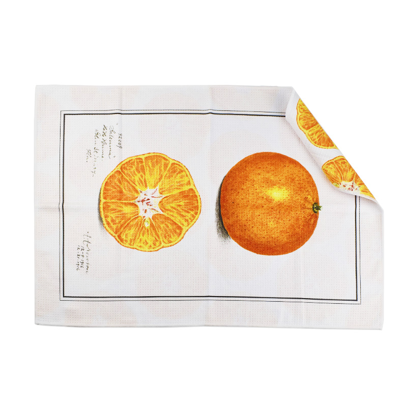Custom Digital Printing 100% Cotton Kitchen Towel Flour Sack Tea Towel Set