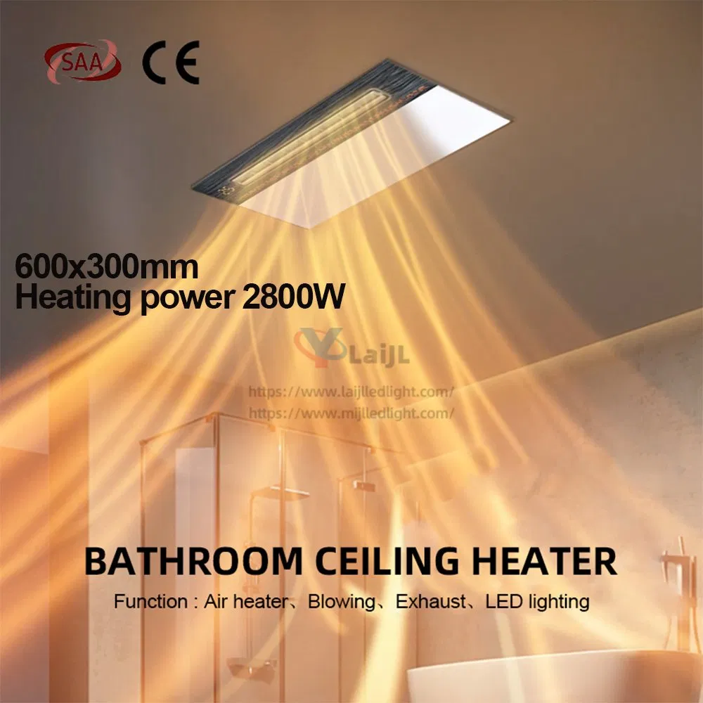 Versatile SAA Ceiling Mounted Bathroom Heater - PTC Electric Heating System