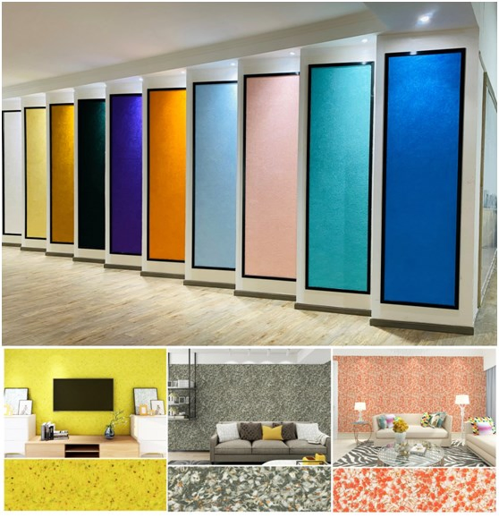 Home Decoration Silk Plaster Liquid Wallpaper 3D Wall Sticker Manufactory