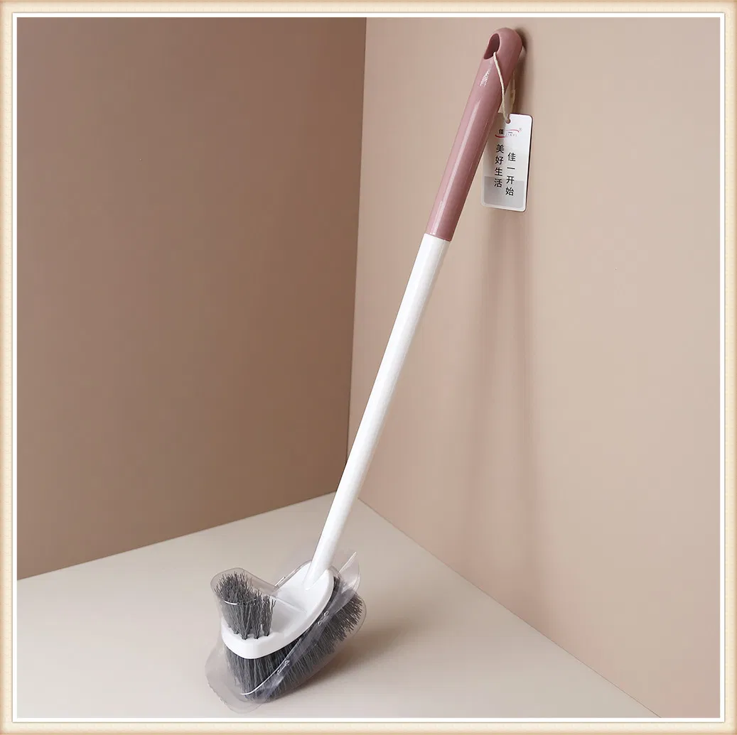 Jy1285 Space Saving Non-Slip Toilet Brush with Double Sided Triangular Head