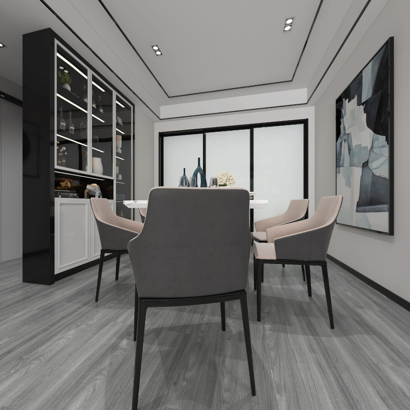 Водостойкий SPC ламинат с замком Click, E0, противоскользящий