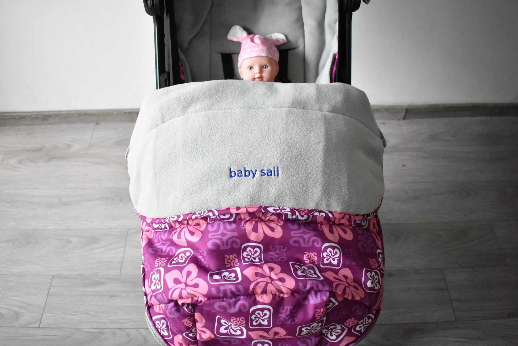 Polyester Pink Baby Footmuff Baby Sleeping Bag