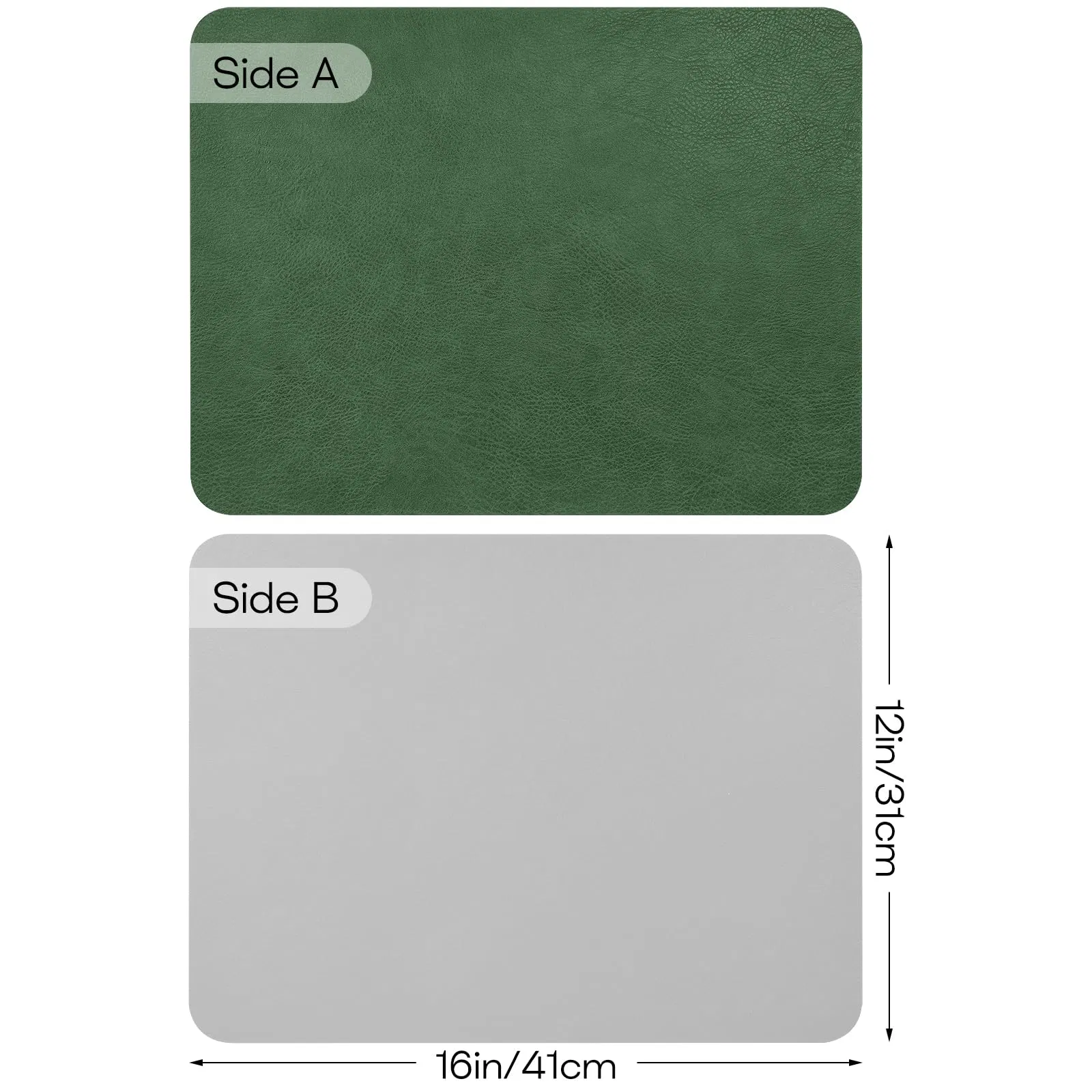 Custom Double Side Placemats Set Heat Resistant Reversible Place Mats Waterproof Wipeable Dining Table Place Mats for Home