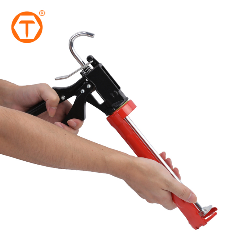 Smooth Rod Revolving Barrel Manual Rotating Caulking Gun
