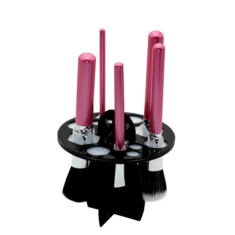 Round Shape Cosmetic Makeup Brush Dryer Makeup Tools Shelf Acrylic Display