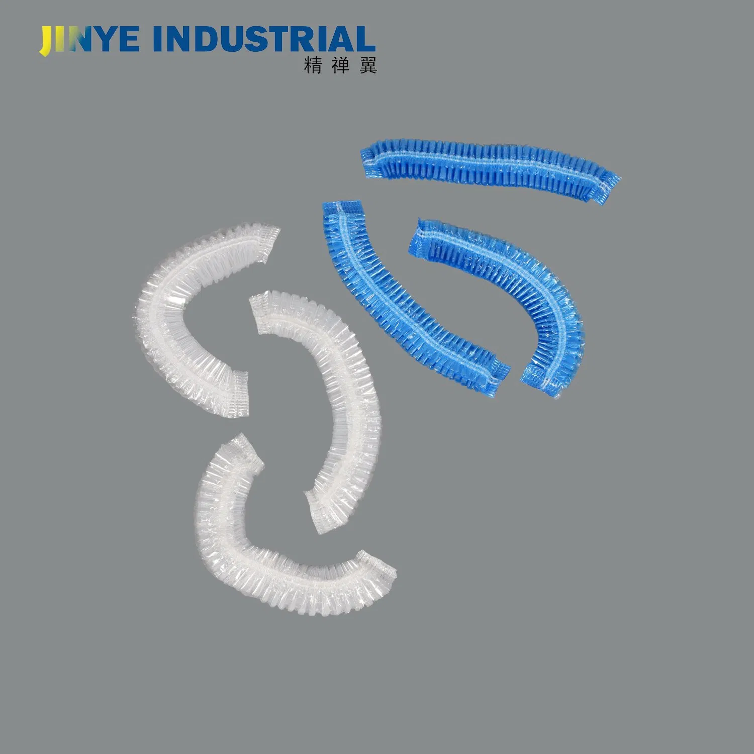 Disposable Plastic PE Strip Shower Cap for Hotel