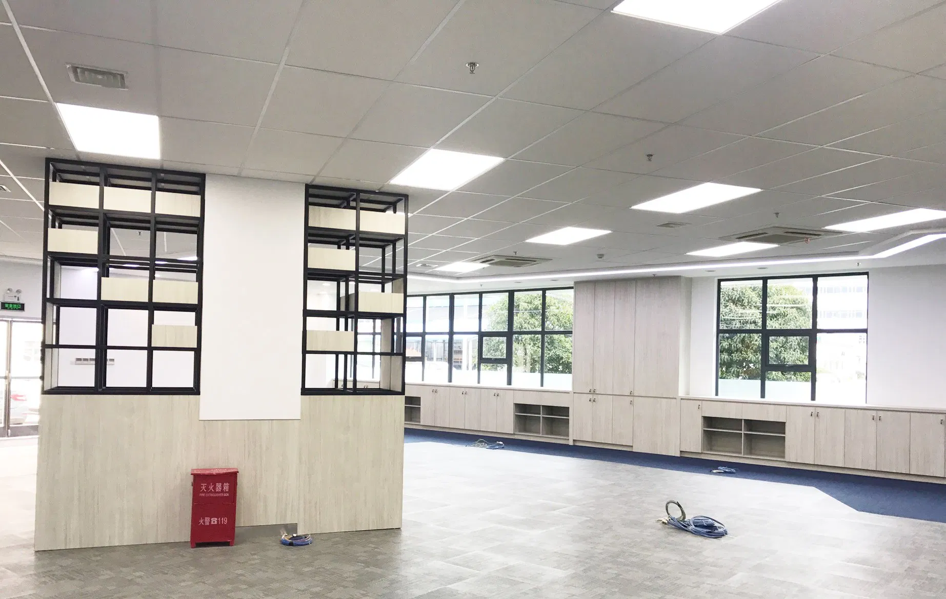 Fiberglass Acoustic Panel Sound Absorbers Insulation Ceiling Board for Hall Gymnasium Echo Reduction Ceiling Panel