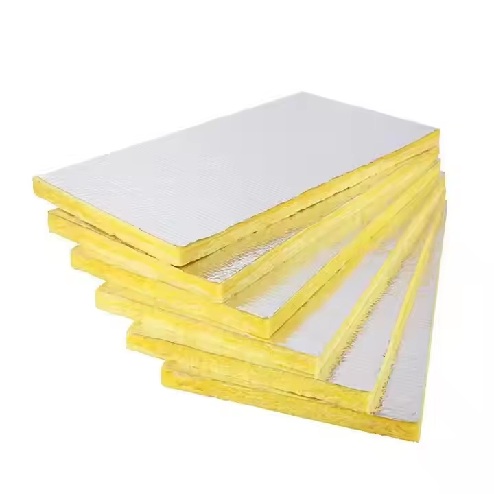 Thermal Insulation Metal Building Insulation Roof Wall Ceiling Fsk Glass Wool Rolls Fireproof Aluminum Foil Fiberglass Blanket