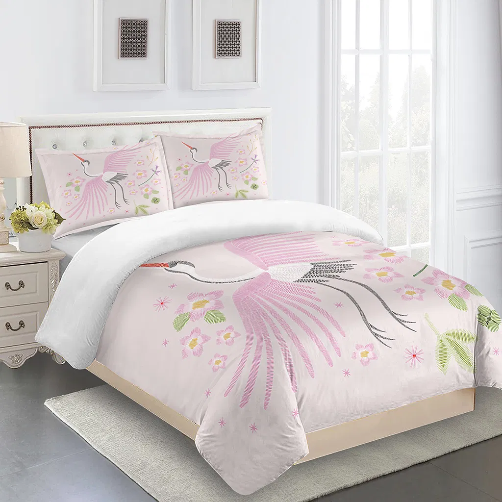 High-Quality Bedding Sets with Customizable Designs, Elegant Flower Print Bedding Sets