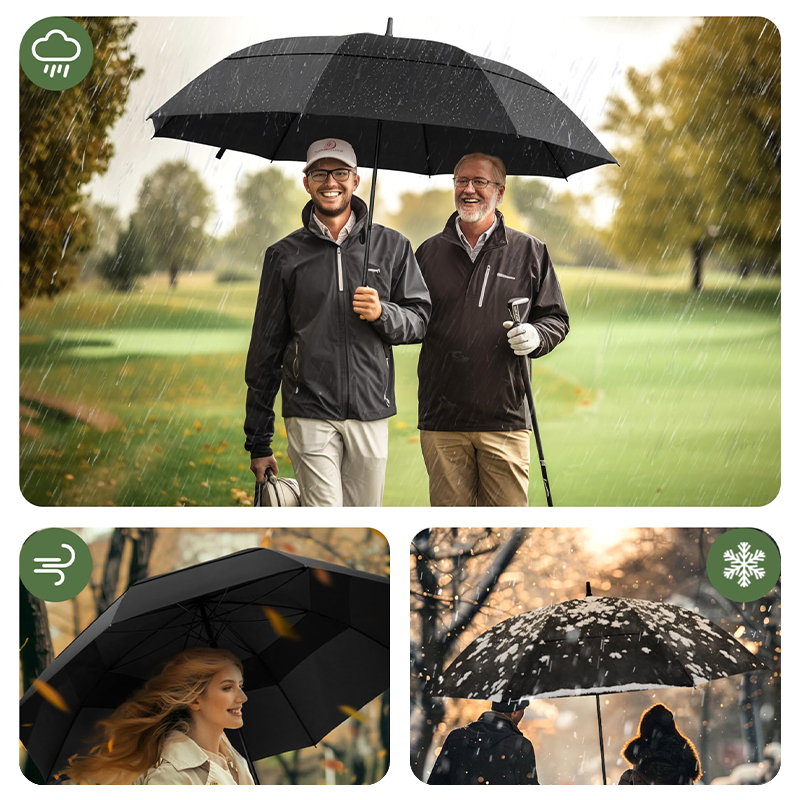 Зонт для гольфа с защитой от UV, ветроустойчивый