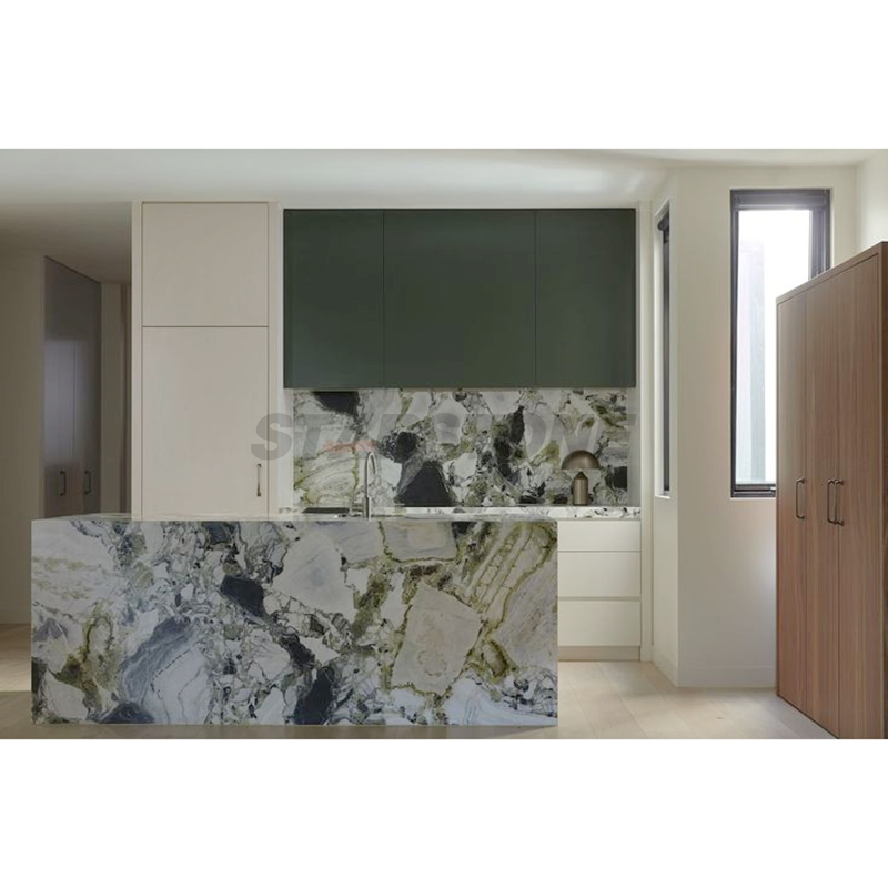 Starstone Jade Green Marble Kitchen Decoration Stone Marble Countertop Island