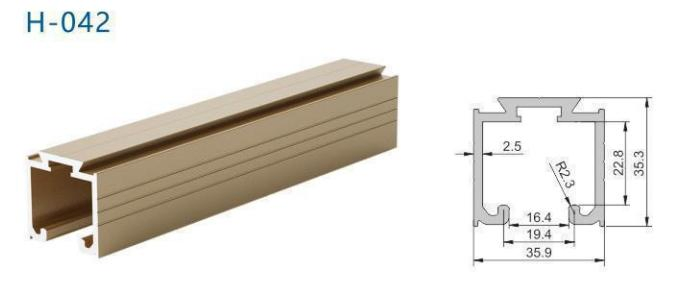 Factory Curtain Track Decorative Aluminium Extrusion Profile for Doors Manufacture Anodized Rail
