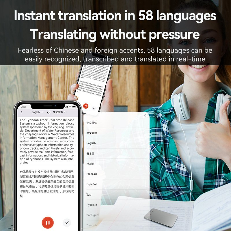 Двойной переводчик-диктофон New Double Bond Ai