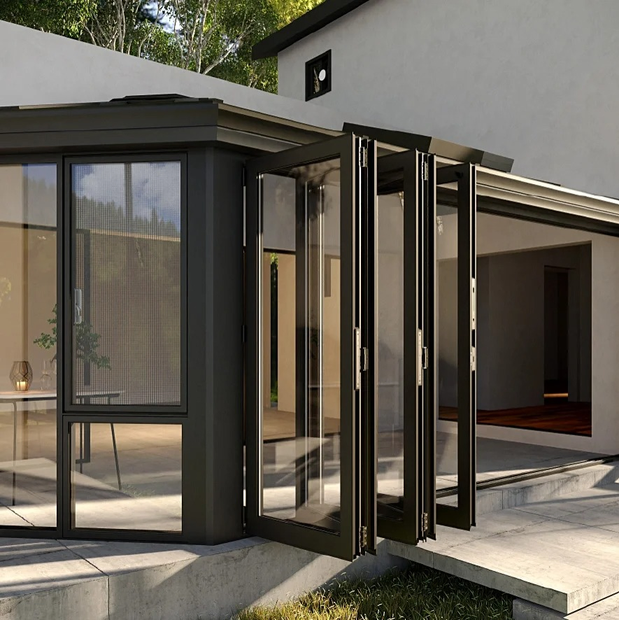 Thermal Break Aluminium Glass Sunroom with Toughened Double Glazed Triple Glazed