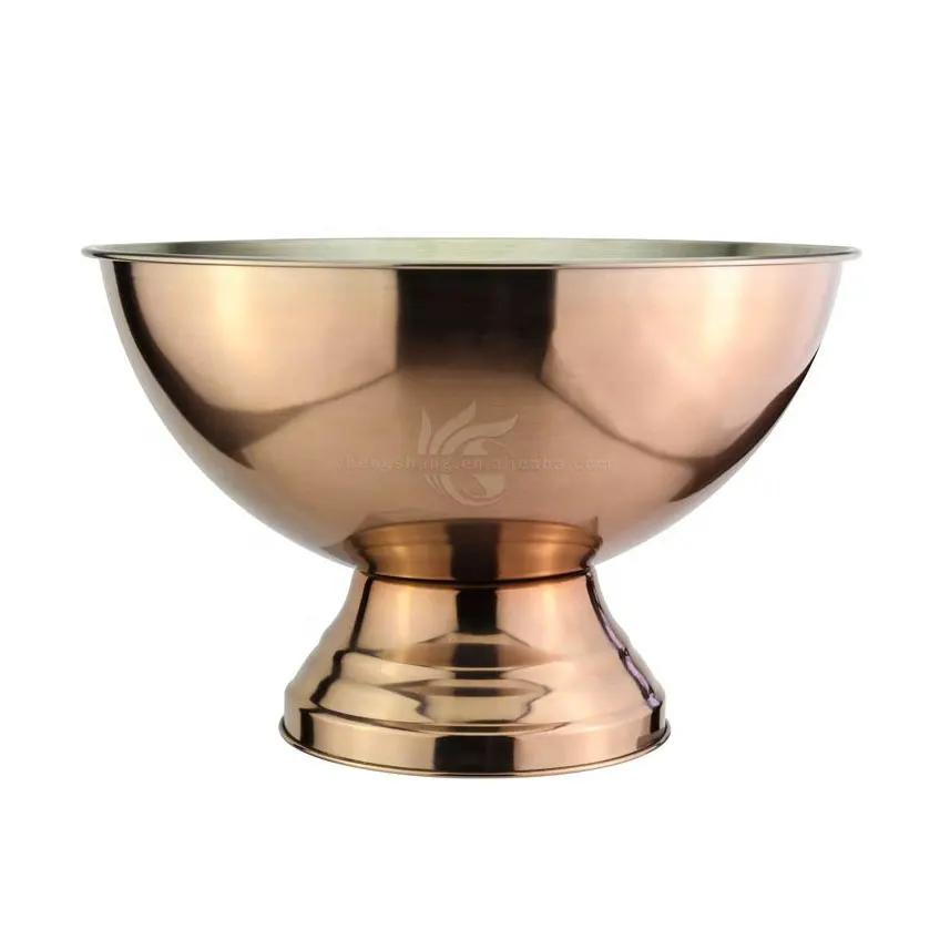 Large Beverage Tub Single Wall Ice Bucket Stainless Steel Party Drink Chiller Champagne Wine Beer Metal Beverage Tubs Buckets