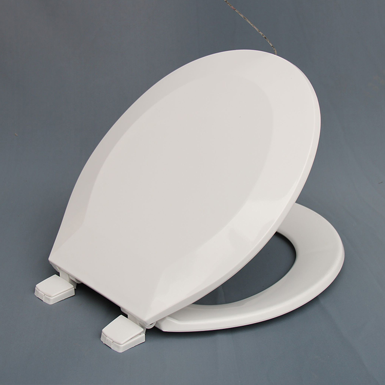 Sanipro Wholesale Luxury Slow Close Bamboo Wooden Round Toilet Seat Folding Squat Toilet Lid Cover for Bathroom