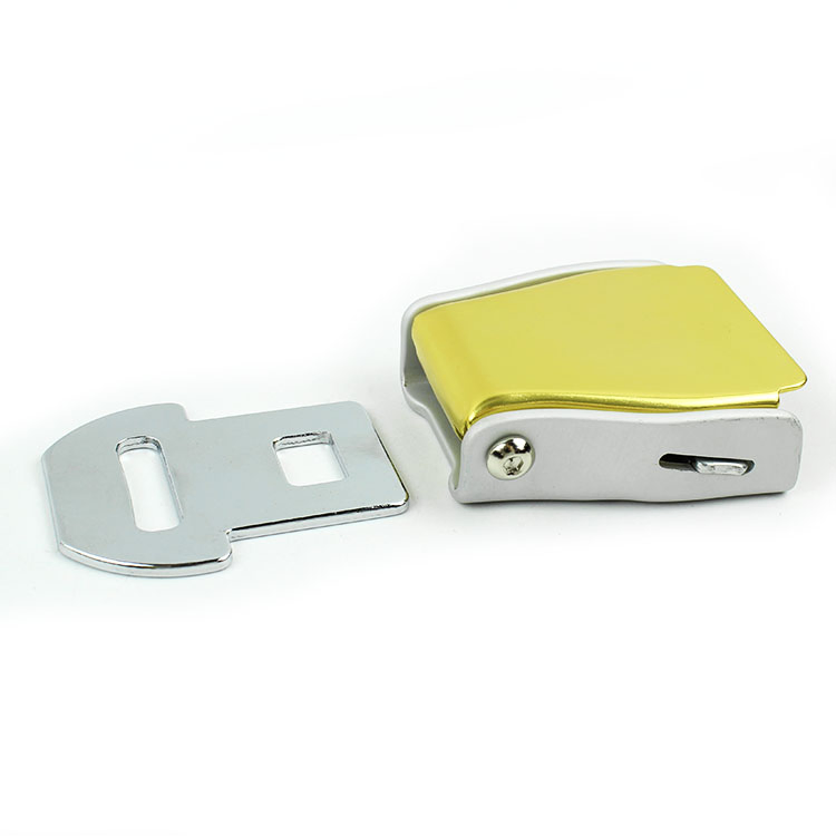 Авиационная пряжка ремня безопасности, цвет алюминий