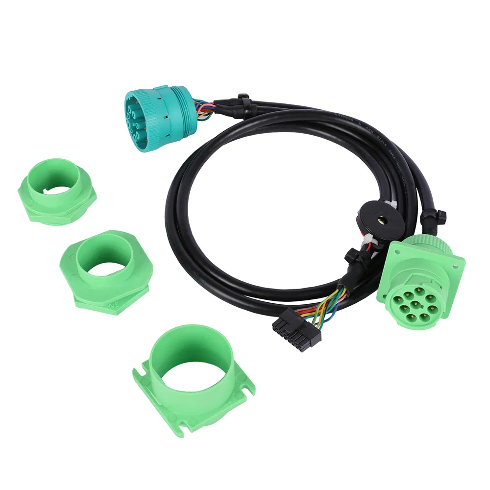 Универсальный кабель-переходник SAE J1939 9-pin / 16-pin с кронштейнами и зуммером