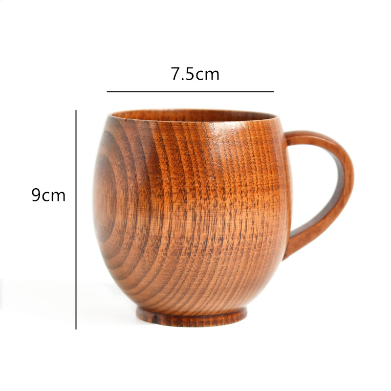 Большая деревянная кружка для воды, 16 oz