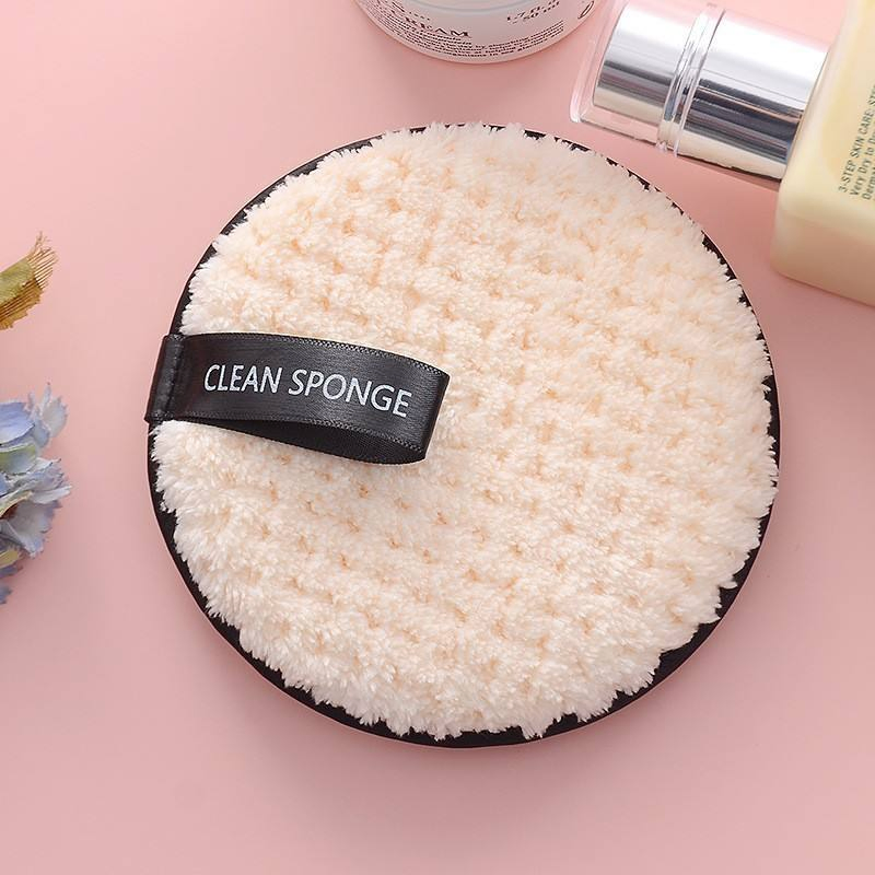Eco-Friendly Women Face Cleaning Soft Microfiber Reusable Makeup Remover Cleansing Pads