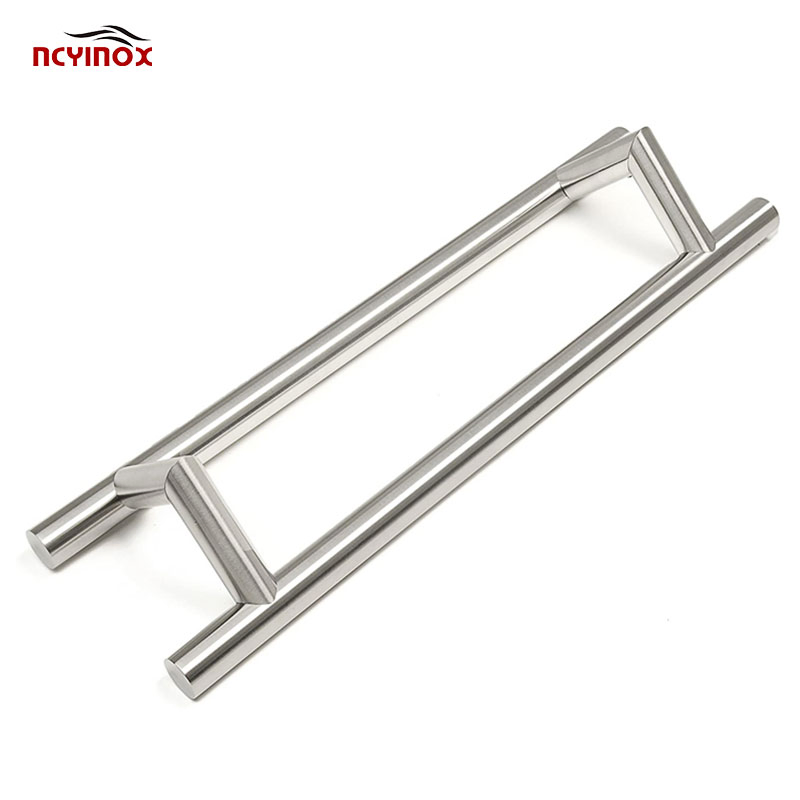 Modern H Shape Offset Stainless Steel Wood Glass Door Pull Handle for Main Door