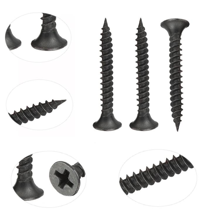 Metal C1022A Heat Treatment Flat Head Phosphated Sharp Point Drywall Screw