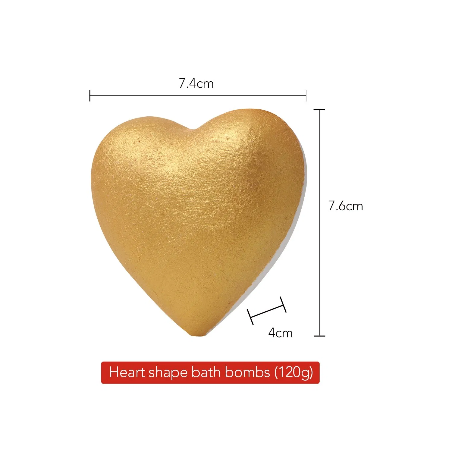 Private label High Quality Natural Heart Shape Bath Bomb Gift Set for Her