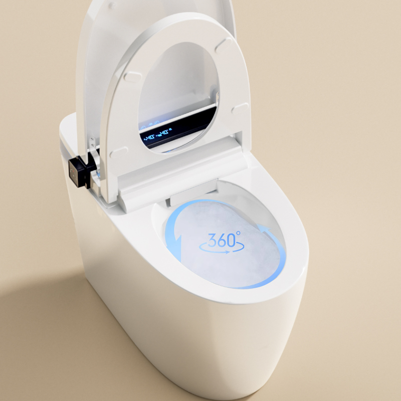 Multifunction Smart Cover with Dual Nozzles (Bidet & Feminine Wash) and Air Dryer