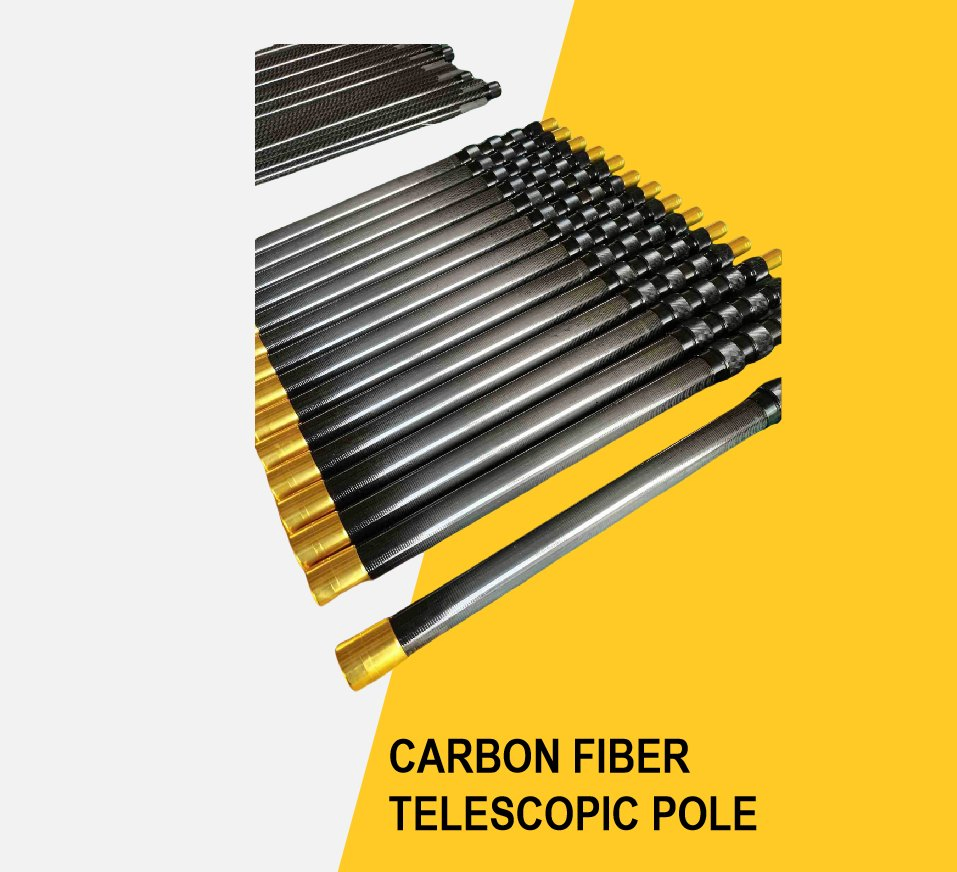 Carbon Fiber Telescopic Pole with High Performance for Customized Gethering