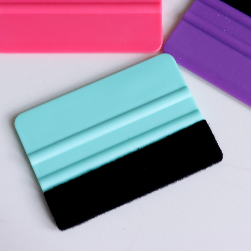 Plastic Squeegee Vinyl Wrap Tools with Felt Edge