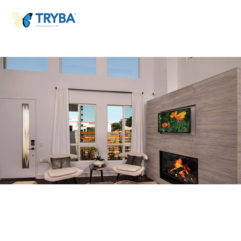 Aluminum Sliding Windows Thermal Break Glass Double Glazed Glass Sliding Door