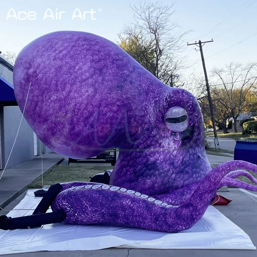 Inflatable Giant Octopus Head Tentacle with Air Blower for Halloween Party Decoration, Advertising