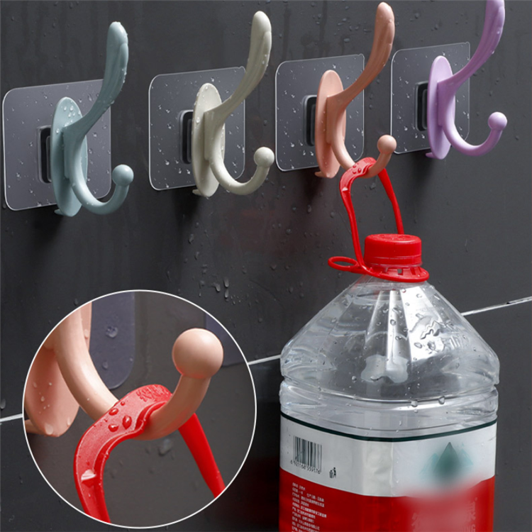 Wall Mount Hook Kitchen Modern Self Adhesive Bathroom Clothes Robe Hook